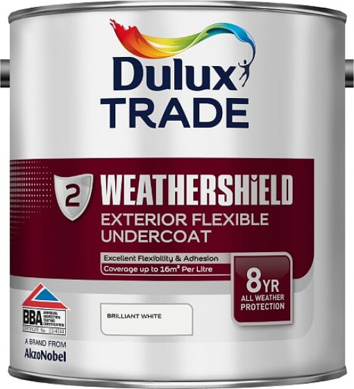 Dulux Trade Paint Weathershield Paint Exterior Undercoat Pbw 2.5l