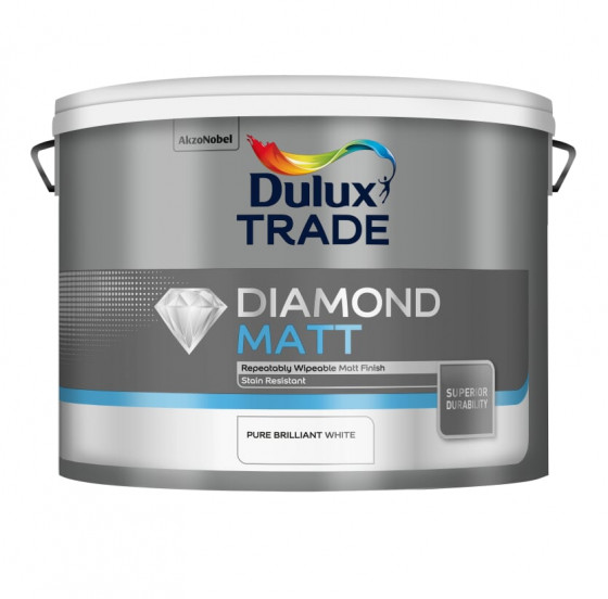 Dulux Trade Paint Diamond Matt Pbw 10 Lt