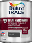 Dulux Trade Paint Weathershield Paint Undercoat Dark Grey 1lt
