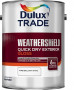 Dulux Trade Paint Weathershield Paint Quick Dry Exterior Gloss Pbw 5l