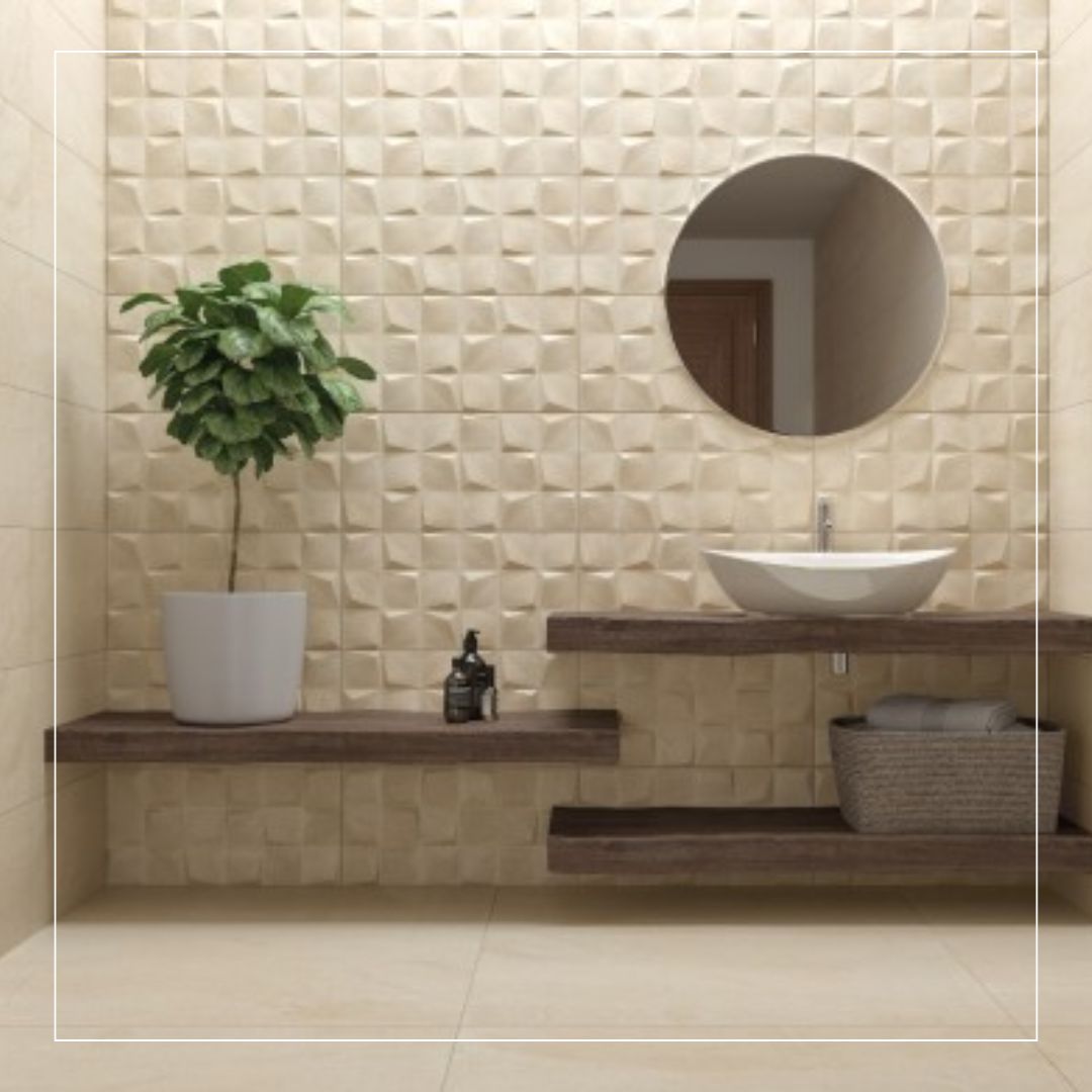 cream bathroom tiles