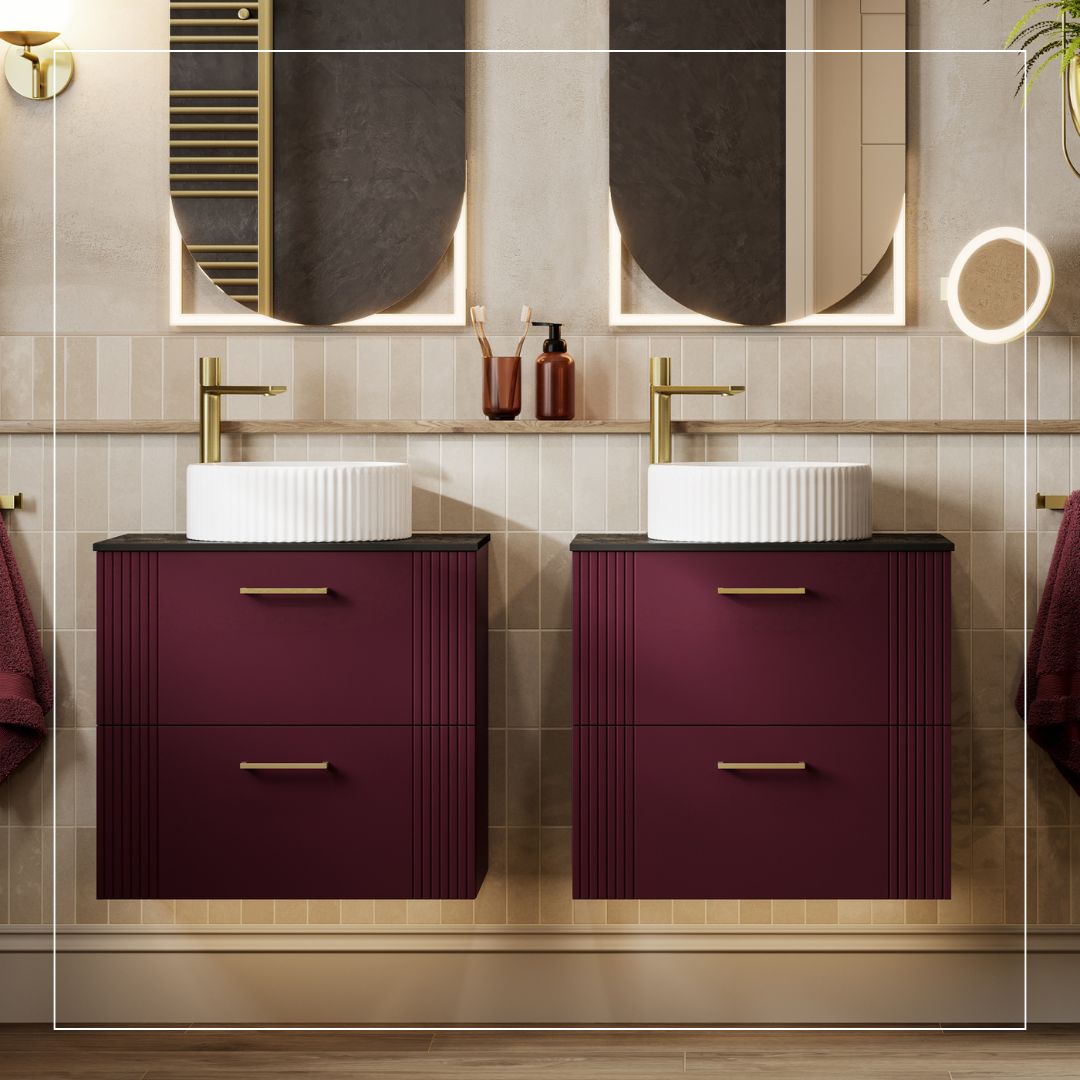 Dark bathroom furniture