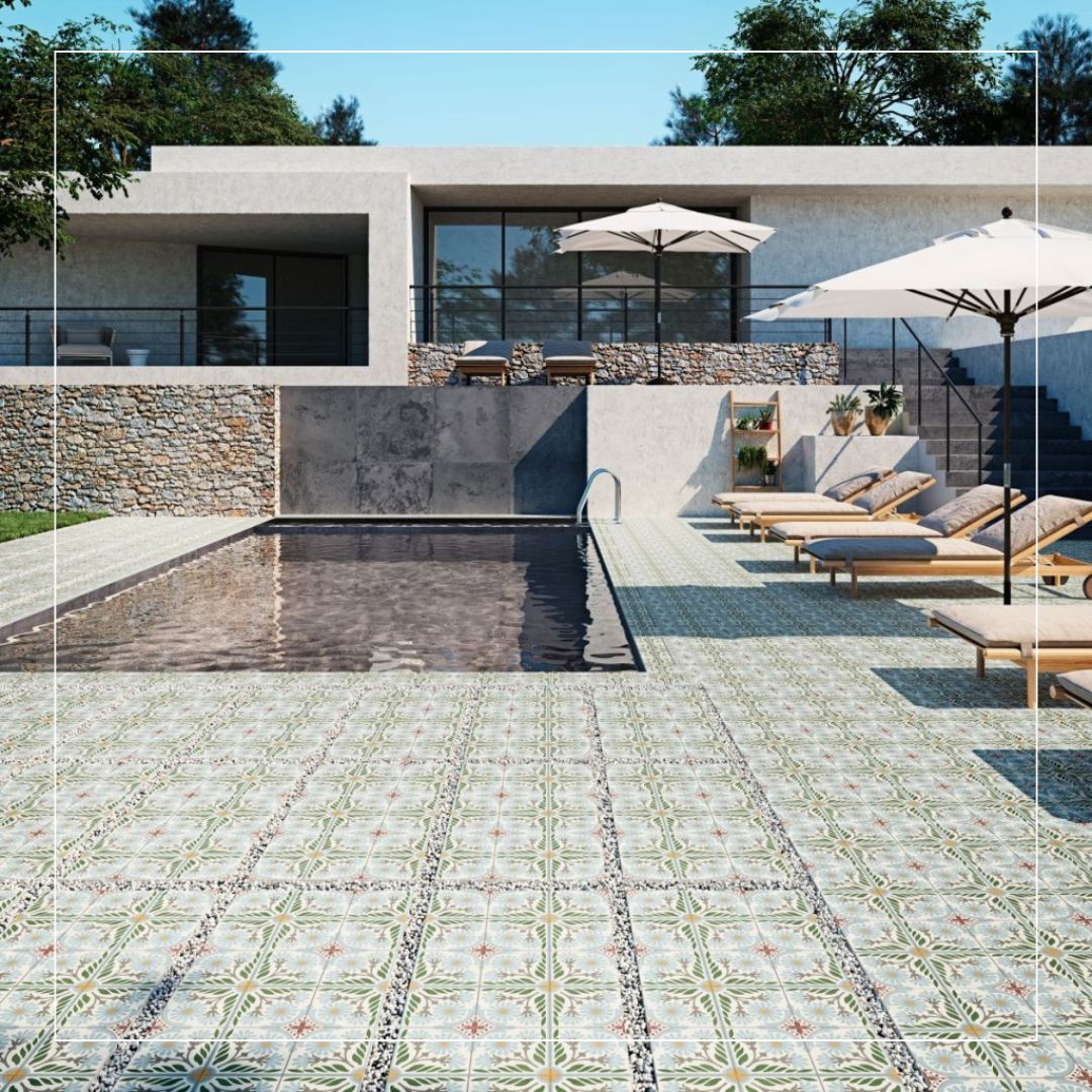 Outdoor Patterned Tiles design