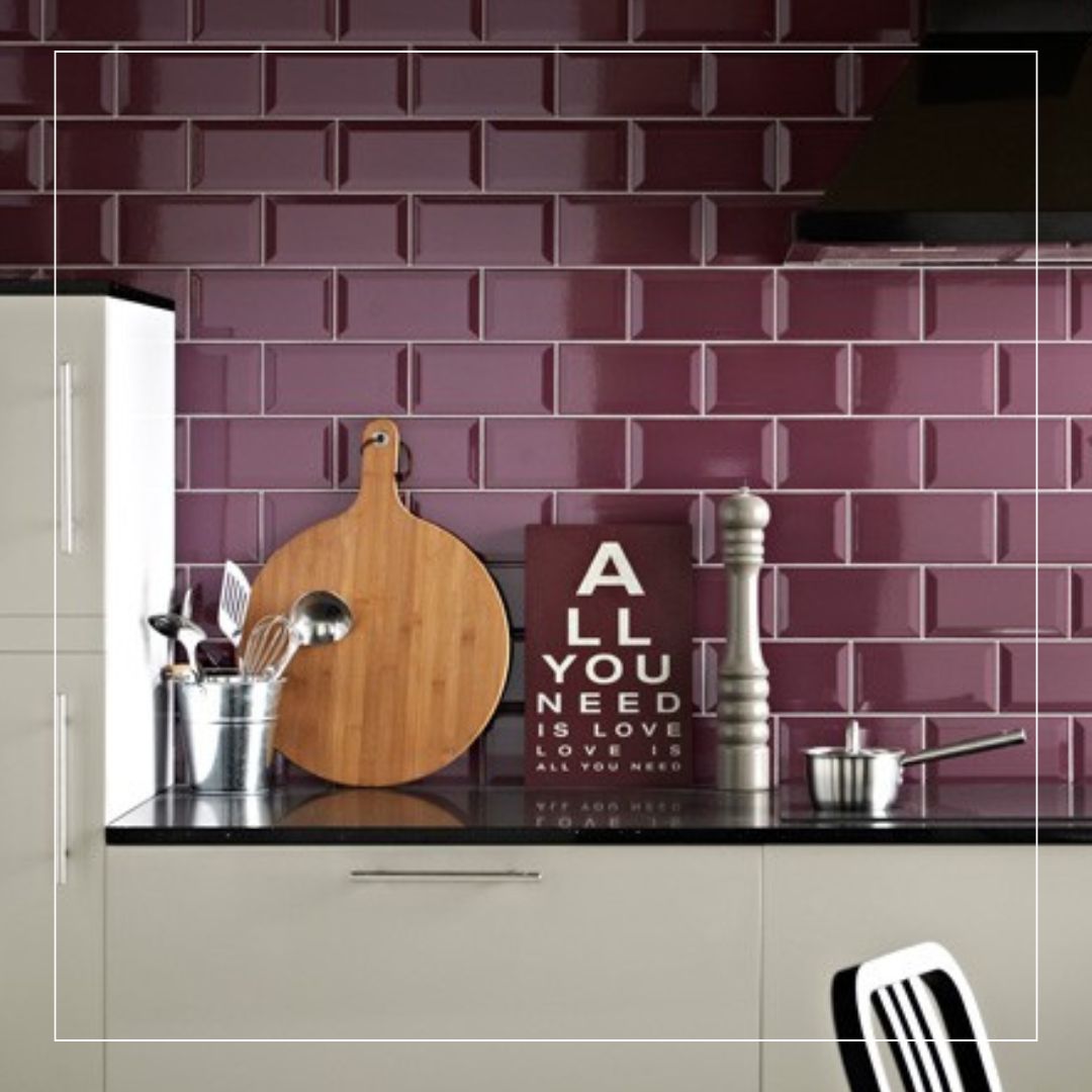 Small format kitchen wall tiles