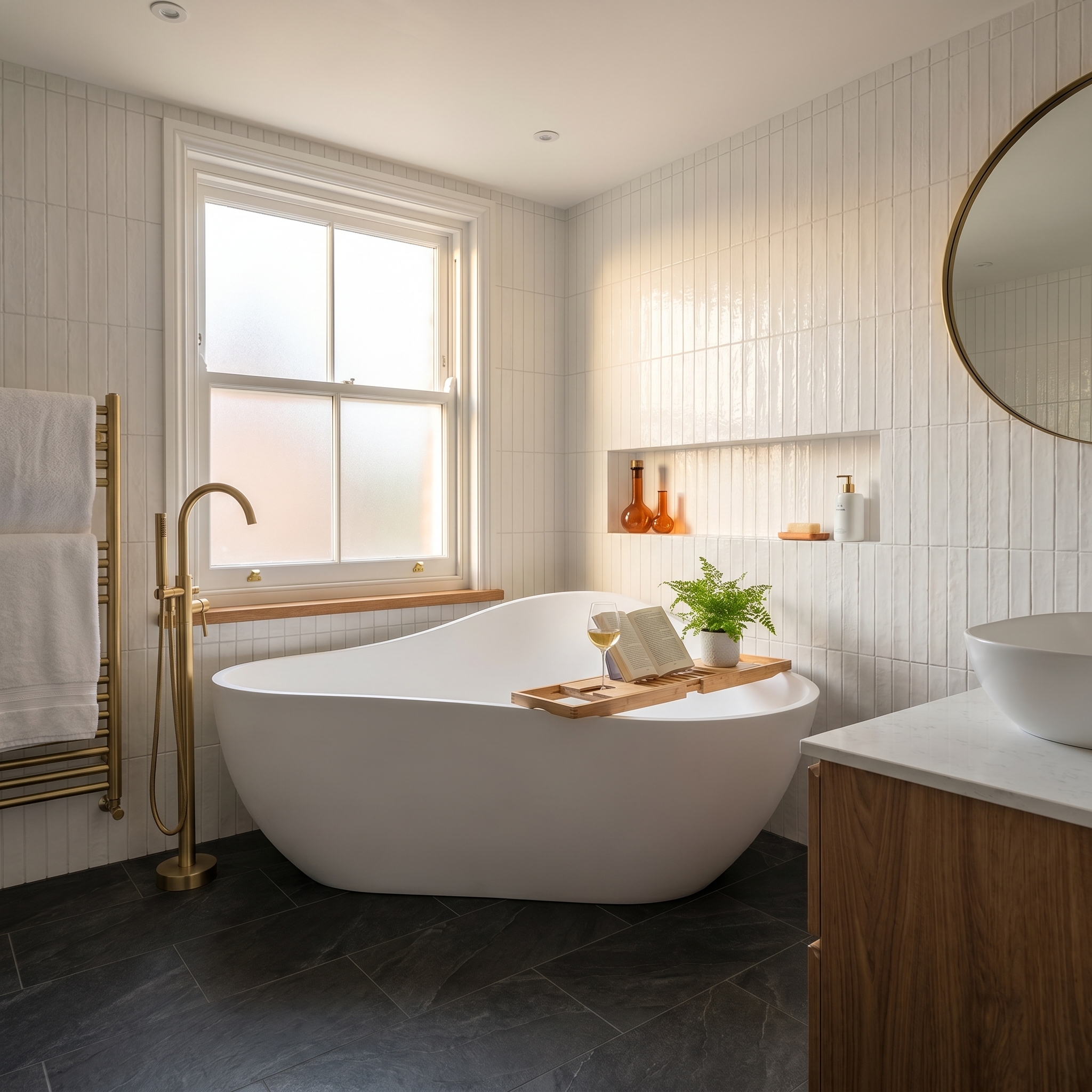 Black and white bathroom design inspiration