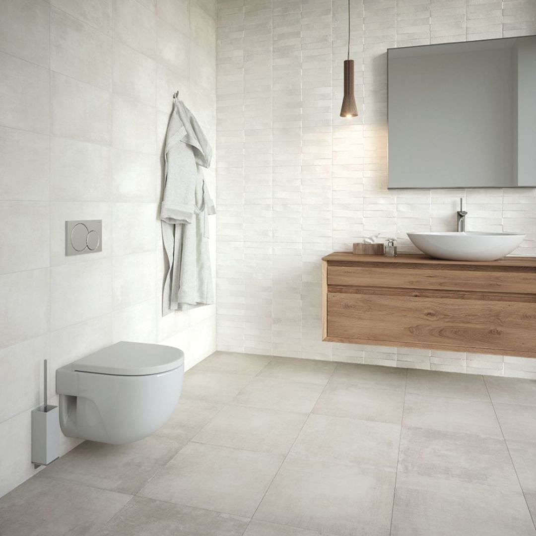 White and grey bathroom design inspiration