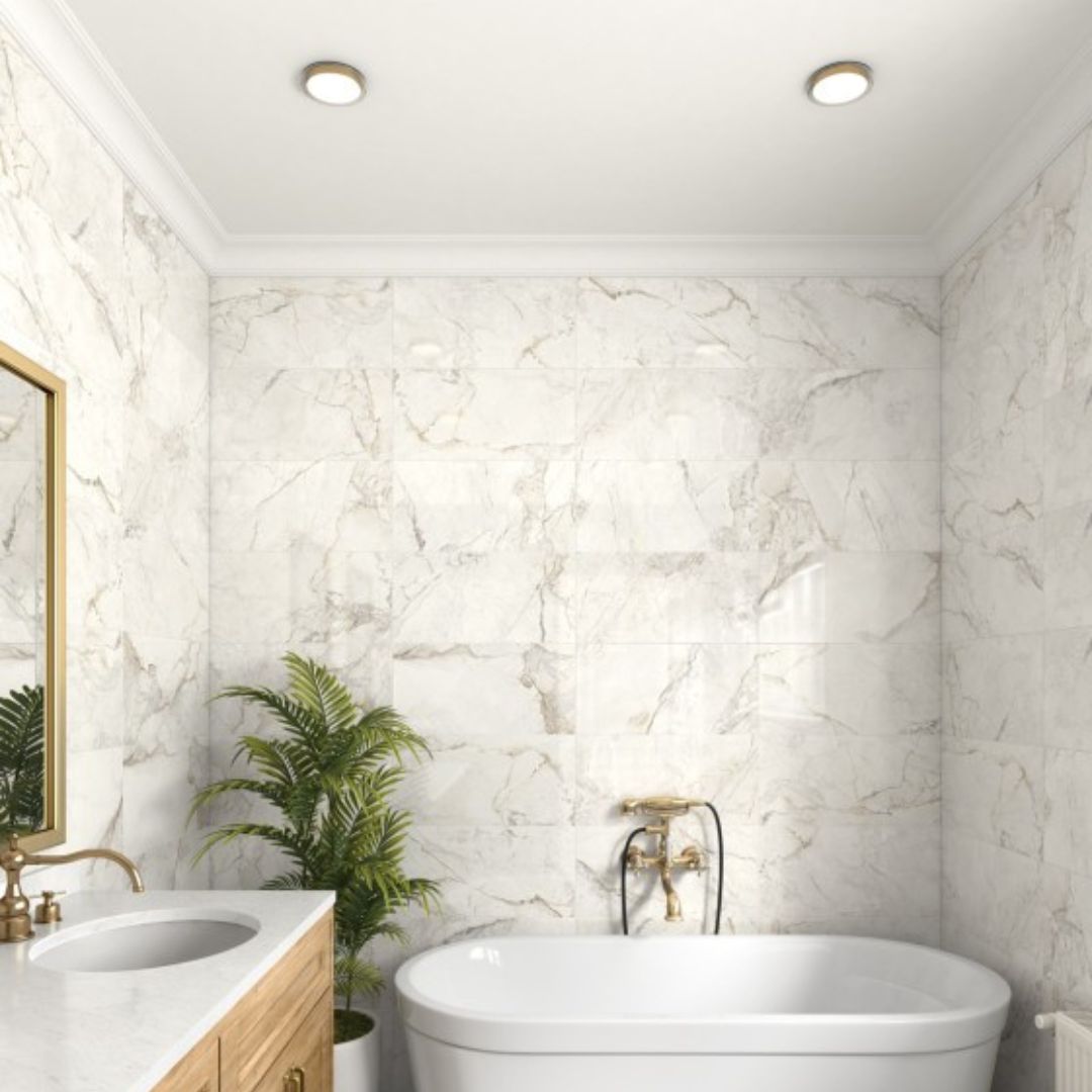 White and marble bathroom ideas