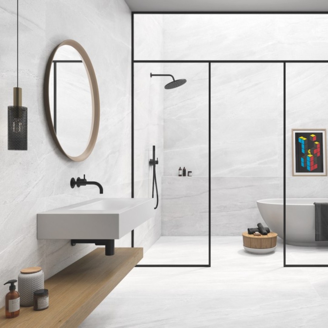 White and Wood Tones  bathroom ideas