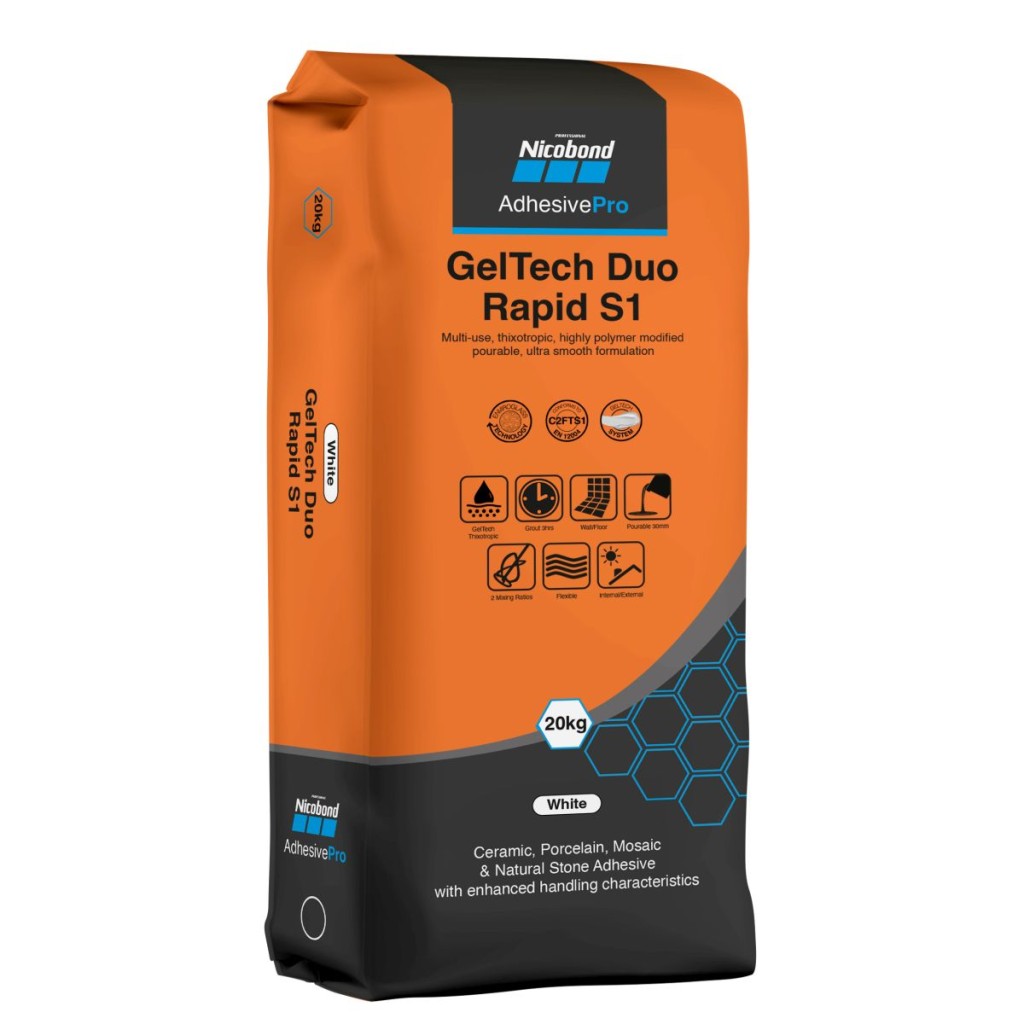 Nicobond GelTech Duo Rapid S1 Adhesive White 20kg